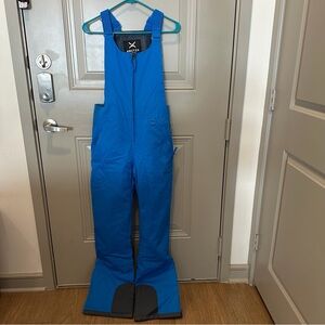 NWT Artix Women’s Essentials Bib Overalls Long Inseam 33” Blue Size Small